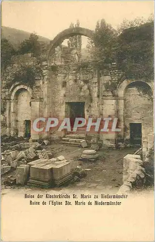 Cartes postales Ruine de l'Eglise Ste marie de Niedermuster