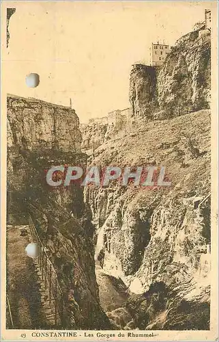 Cartes postales Constantine les gorges du Rhummel