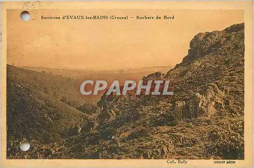 Cartes postales Environs d'Evaux les bains creuse rochers de Bord