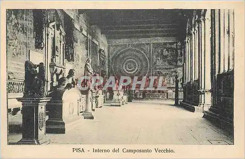 Ansichtskarte AK Pisa Interno del camposanto Vecchio