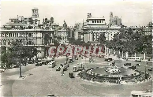 Cartes postales moderne Madrid calle de alcala desde Cibeles Rue d'Alcala des la plce de cybele