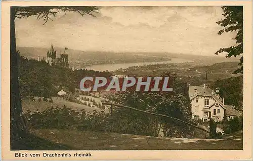 Cartes postales Blick vom drachenfels rheinab