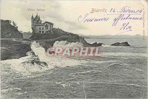 Cartes postales Biarritz villa Belza