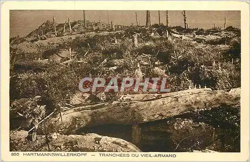 Cartes postales Hartmannswillerkoff tranchees du vieil Armand