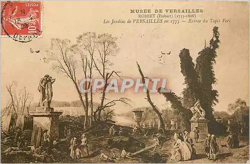 Ansichtskarte AK Musee de Versailles Robert Hubert 1733 1808 Le jardins de versailles en 1775 entr�e du Tapis Ver