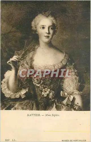 Cartes postales Nattier Mme Sophie Musee de Versailles