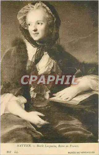 Cartes postales Nattier Marie  Leczinska Reine de France Musee de Versailles