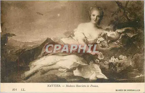 Cartes postales Nattier Madame Henriette de France Musee de Versailles