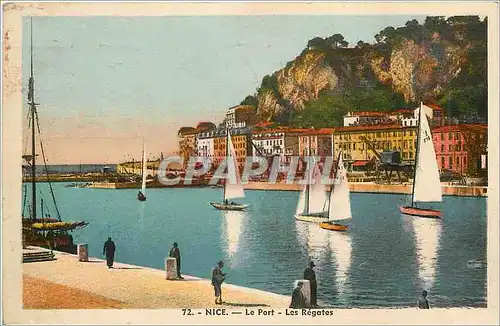 Cartes postales Nice le port Les regates Bateaux