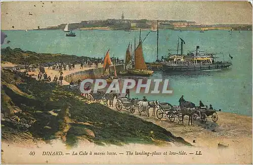 Cartes postales Dinard la cale a maree basse