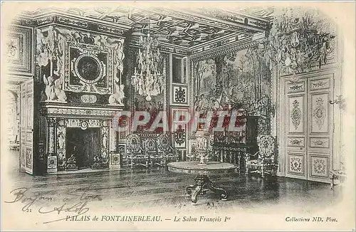 Ansichtskarte AK palais de fontainebeau le salon francois 1er