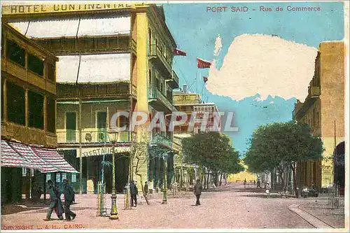 Cartes postales Port Said Rue de commerce