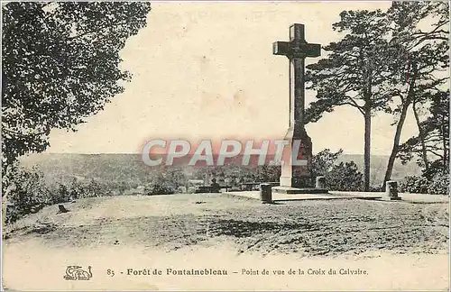 Ansichtskarte AK Foret de Fontainebleau Point de vue de la Croix du Calvaire