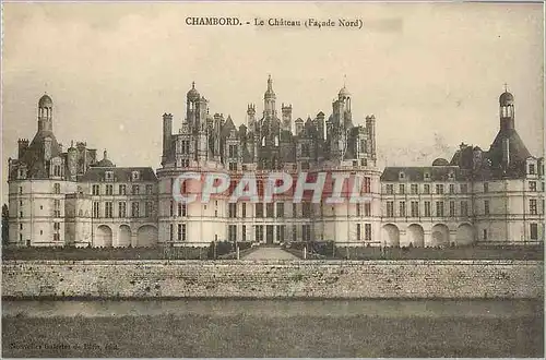 Cartes postales Chambord Le Chateau fa�ade Nord