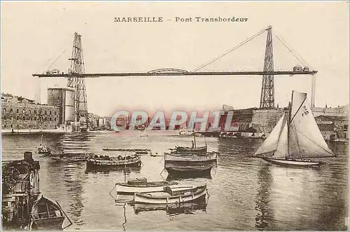 Cartes postales Marseille Pont Transbordeur Bateaux