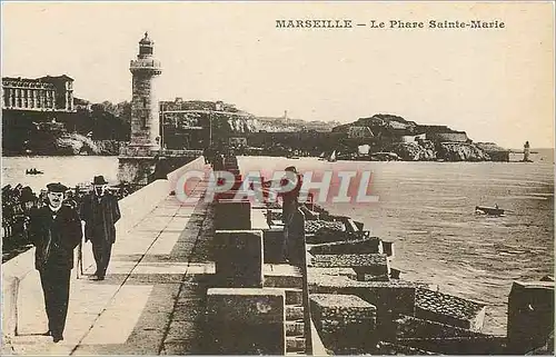 Cartes postales Marseille le Phare Sainte marie