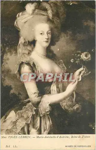 Cartes postales Mme Vigee lebrun Marie Antoinette d'Autriche Reine de France Musee de versaille