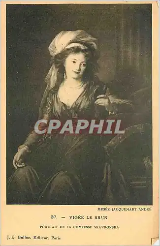 Cartes postales Mme Vigee lebrun Portrait de la comptesse skavronsk