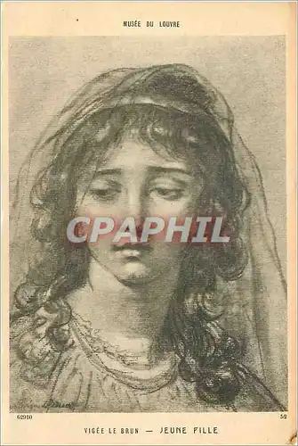 Cartes postales Vigee le brun jeune fille