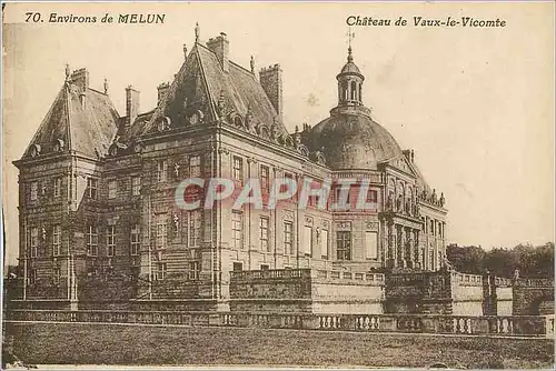 Cartes postales Environs de Melun- Chateau de vaux le Vicomte