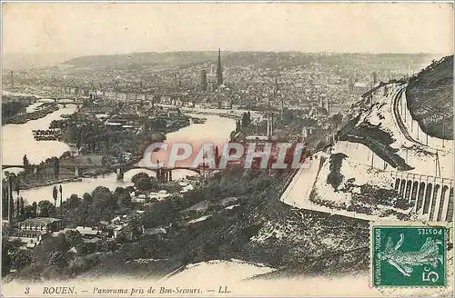 Ansichtskarte AK Rouen panorama pris de Bon secours