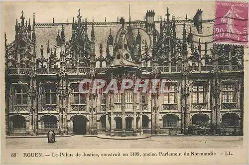 Ansichtskarte AK Rouen Le Plais de Justice construit en 1499 ancien Parlement de Normandie