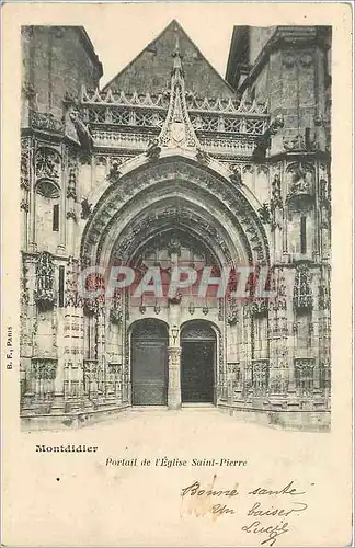 Cartes postales Montdidier Portail de l'Eglise Saint Pierre