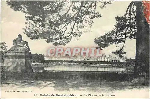 Ansichtskarte AK Palais de Fontainebleu et Le Chateau et le Parterre