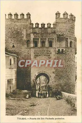 Cartes postales Toledo Puerta del Sol Fachda posterior