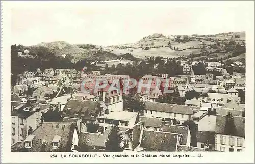 Ansichtskarte AK La bourboule vue generale et le chteau Murat Lequaire