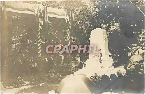 CARTE PHOTO Inauguration monument aux morts