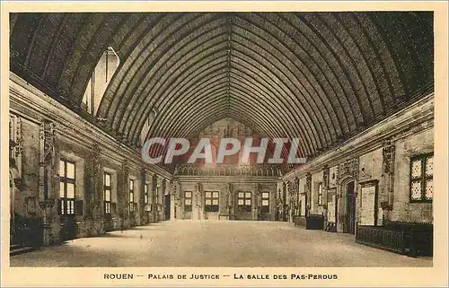 Cartes postales Rouen Palais de justice La salle des Pas Perdus