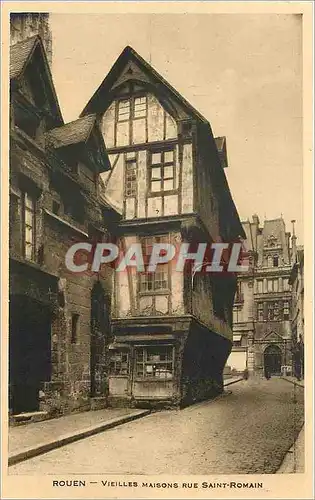 Cartes postales Rouen Vieilles misons rue Saint Romain