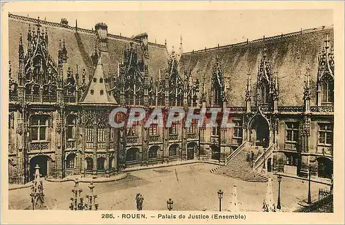 Cartes postales Rouen Plais de justica Ensemble