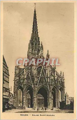 Cartes postales Rouen eglise Saint Malcou