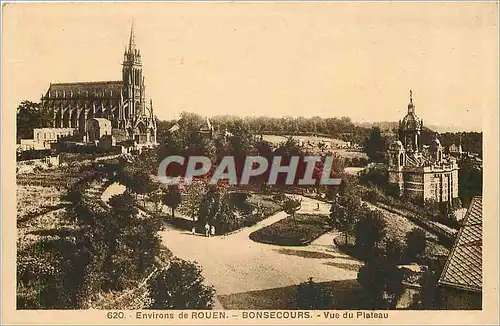 Ansichtskarte AK Environs de Rouen Bonsecours Vue du Plateau