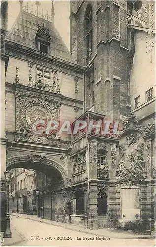 Cartes postales Rouen La grosse Horloge