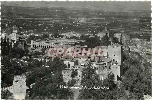 Cartes postales Vista general de la alhambra