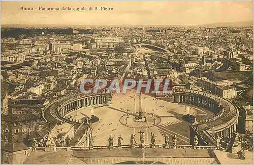 Ansichtskarte AK Roma panorama dalla cupola di S Pietro