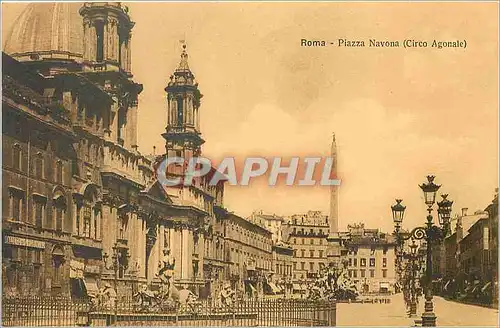 Cartes postales Roma piaza Navona Circo Argote