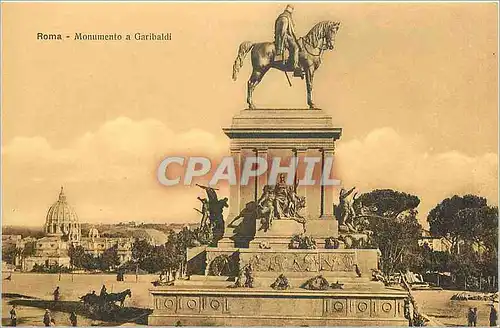 Cartes postales Roma Monnumento a garibaldi