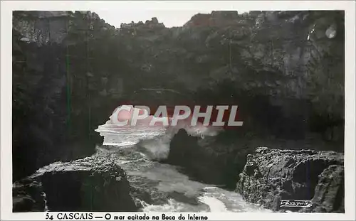 Ansichtskarte AK Cascais O mar ogitado na Boca do Inferno