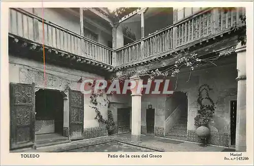 Cartes postales Toledo Pation de a casa del greco