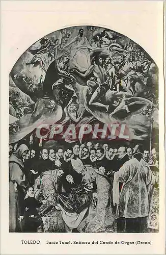 Cartes postales Toledo Santo Tome Entierro del Conde de Orgaz greco