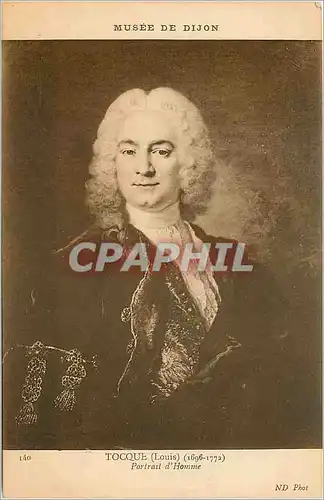 Cartes postales Musee de Dijon Tocque Louis 1696 1772 Portrait d homme