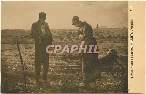 Cartes postales Musee de Louvre Millet l'Angelus