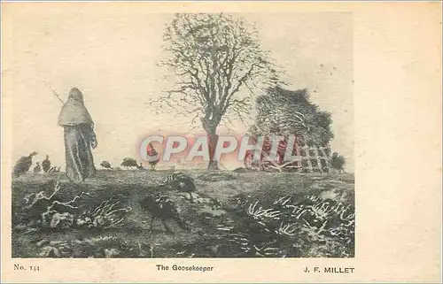 Cartes postales Millet The Goosekeeper