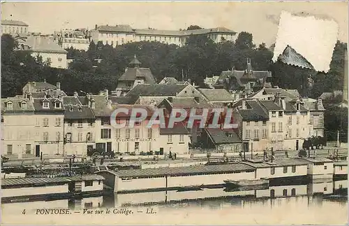 Cartes postales Pontoise vue sur le college