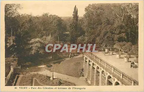 Cartes postales Vichy Parc des celestins et errasse de l'Orangerie