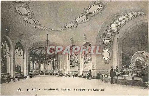 Ansichtskarte AK Vichy Inerieur du Pavillon l source des Celestins